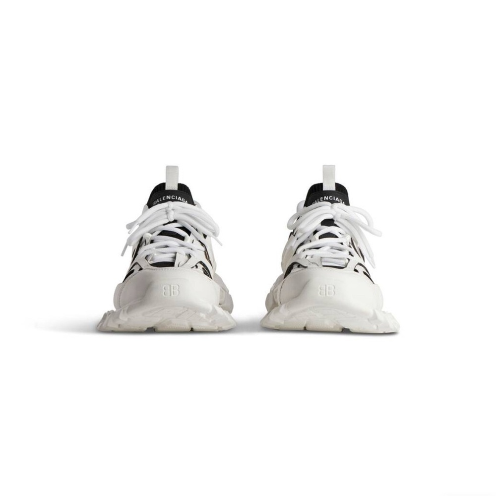 Balenciaga Track Sock Sneakers 'White and Black Knit and Nylon' brand new - Picture 5 of 6